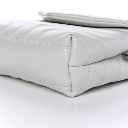 Saint Laurent Calfskin Y Quilted Monogram Toy Loulou Chain Satchel Ivory 8 of 9