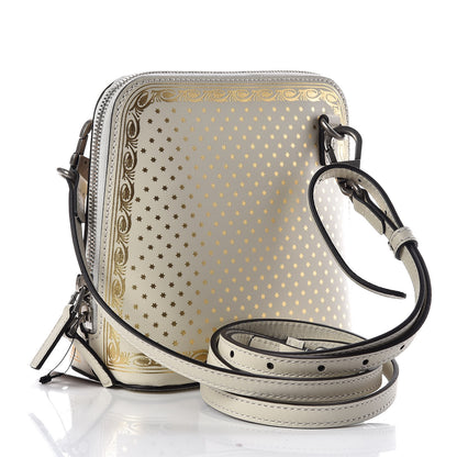 Gucci X SEGA Calfskin GUCCY Stars Mini Dome Shoulder Bag Mystic White Gold 3 of 10