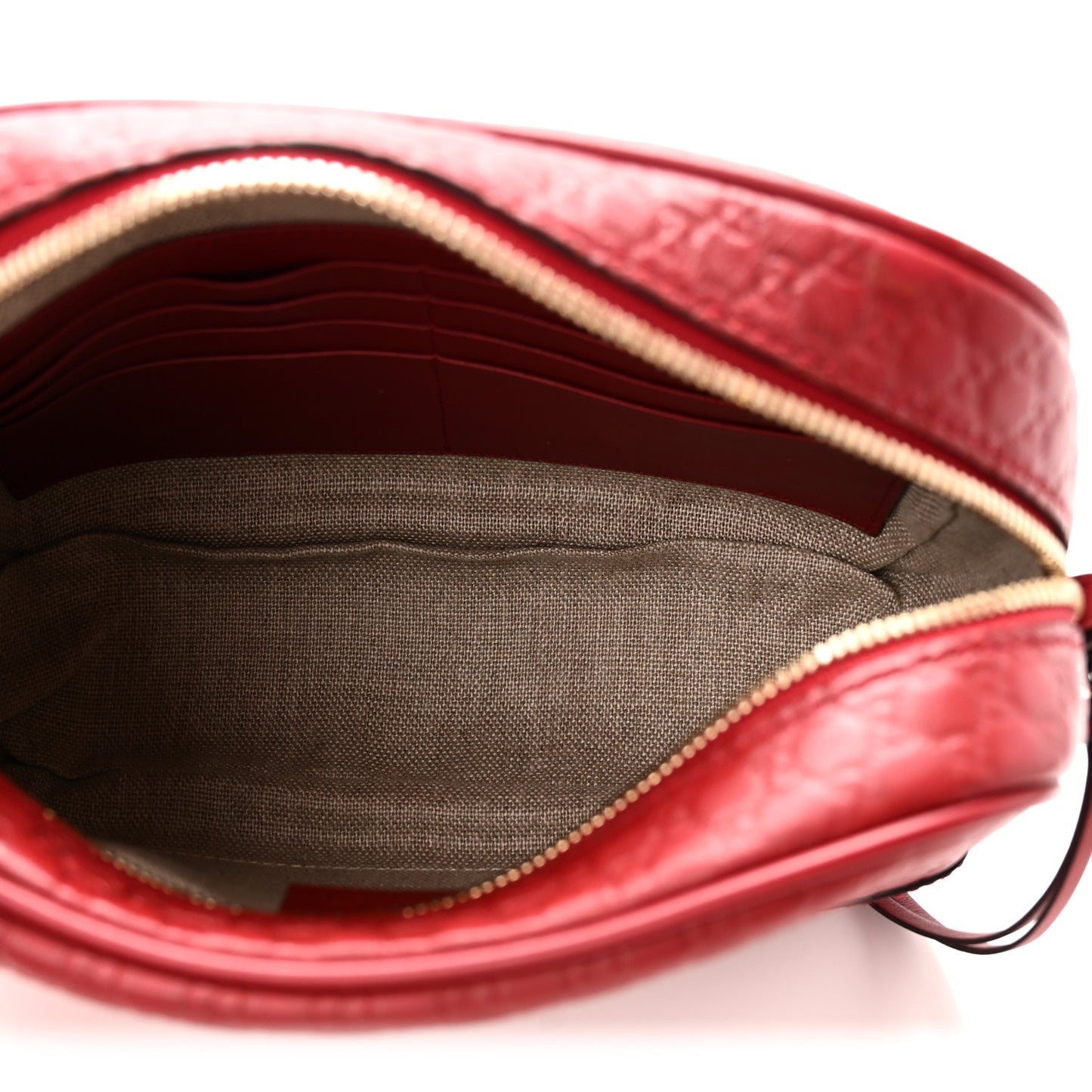Microguccissima Mini Bree Messenger Bag Red