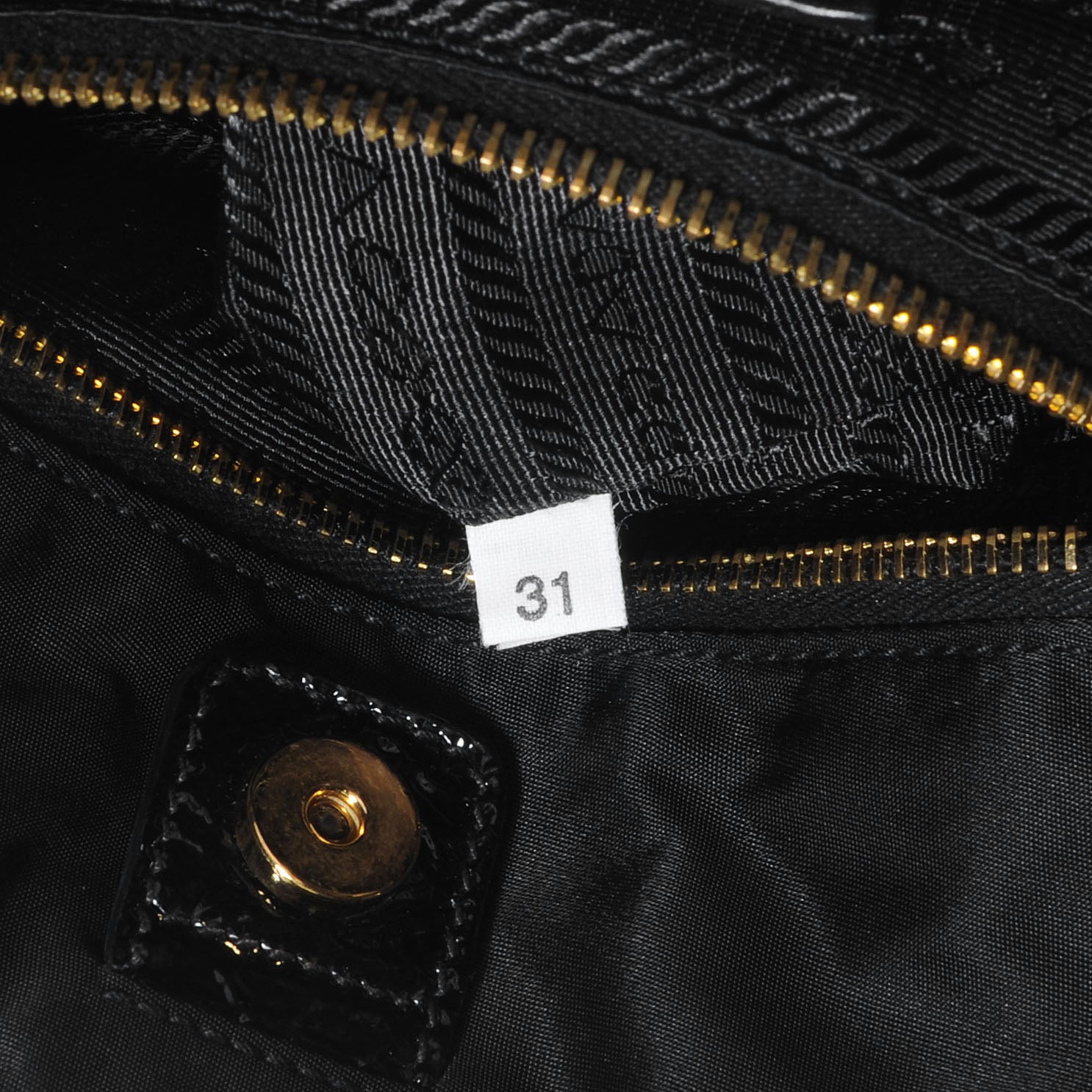 Prada Tessuto Nylon Jacquard Logo Tote Nero Black 7 of 11