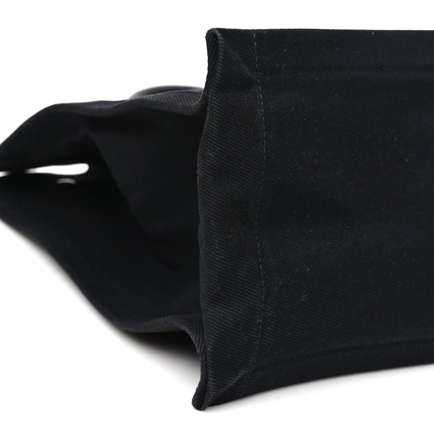 Linen Calfskin Rive Gauche Tote Black