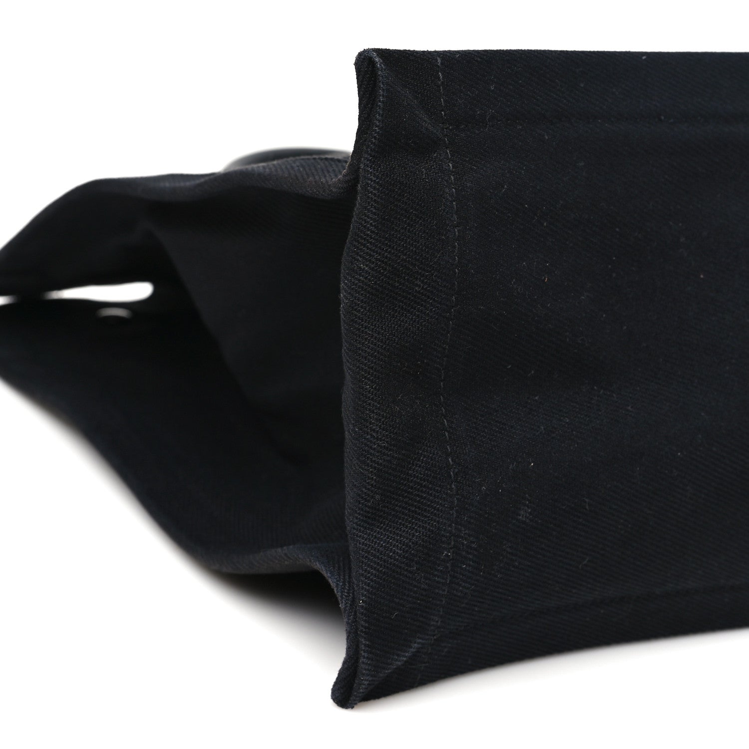 Saint Laurent Linen Calfskin Rive Gauche Tote Black 9 of 10