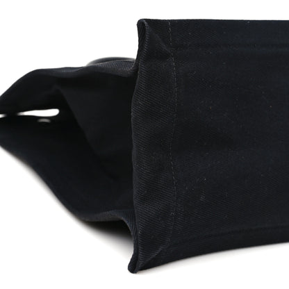 Saint Laurent Linen Calfskin Rive Gauche Tote Black 9 of 10