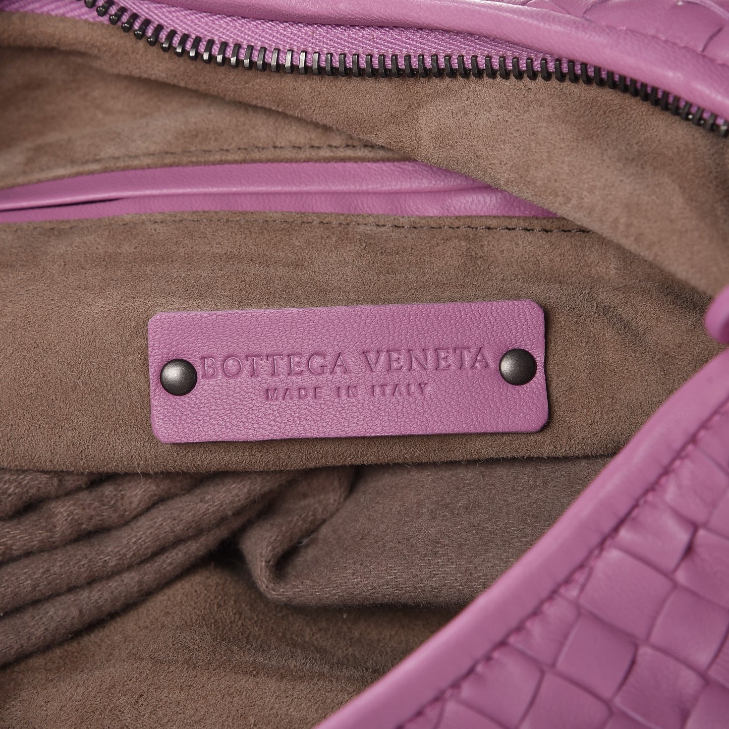 Nappa Intrecciato Medium Veneta Hobo Twilight