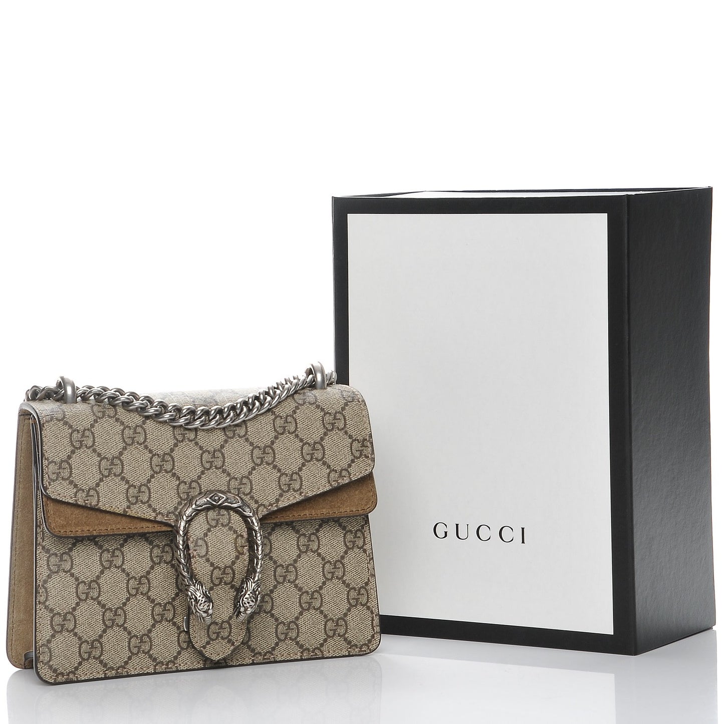 GG Supreme Monogram Mini Dionysus Shoulder Bag Taupe