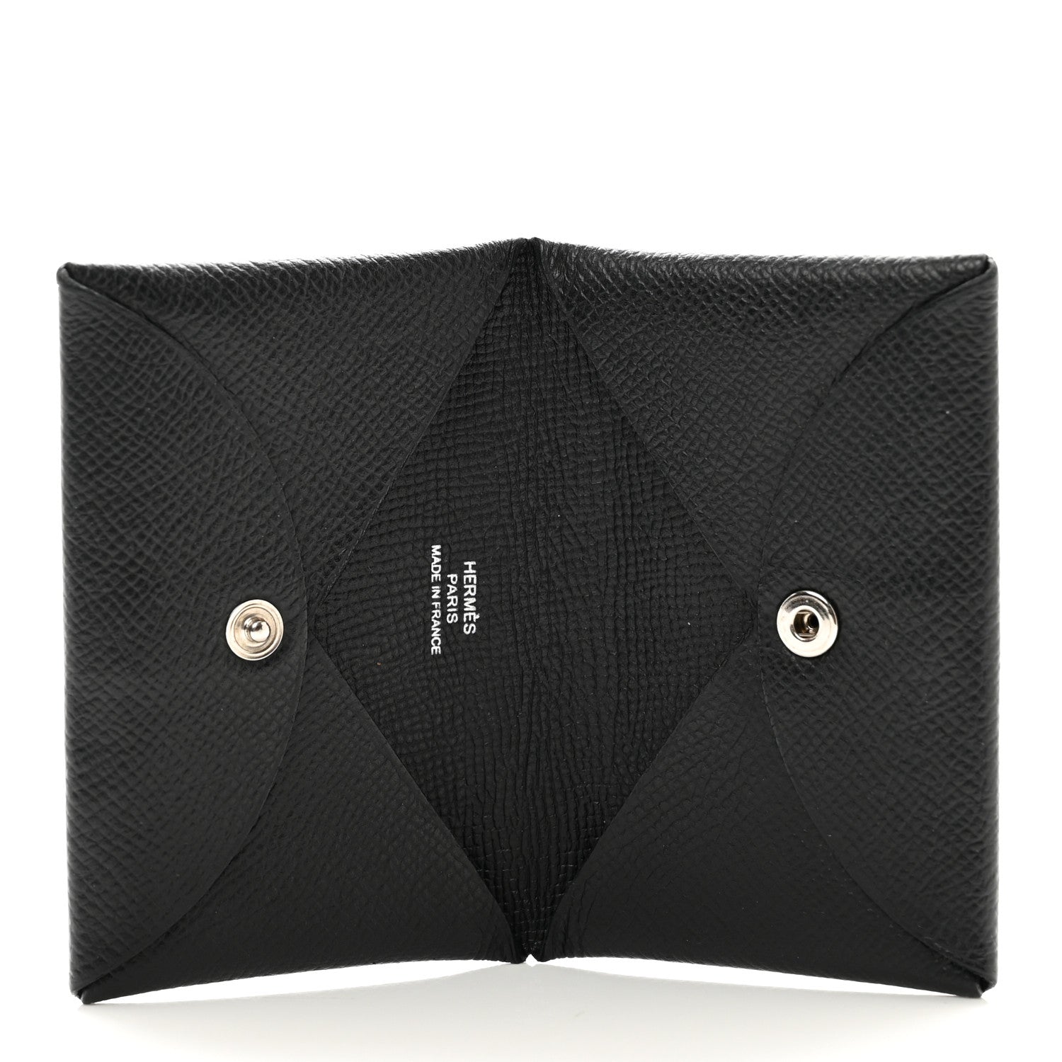 Hermes Epsom Calvi Card Case Black 5 of 6