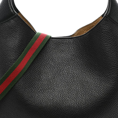 Gucci Soft Grained Calfskin Maxi B Hobo Black 9 of 11