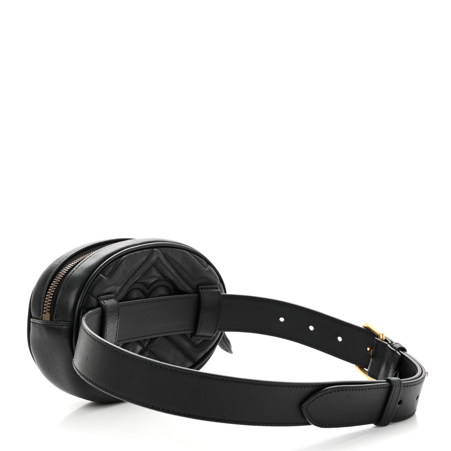 Calfskin Matelasse GG Marmont Belt Bag 75 30 Black