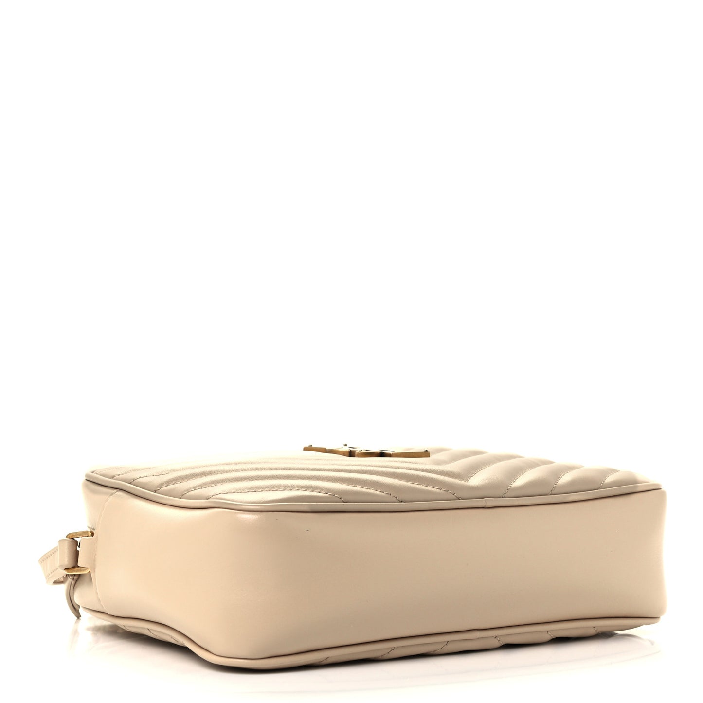 Calfskin Matelasse Monogram Lou Camera Bag Ivory Natural