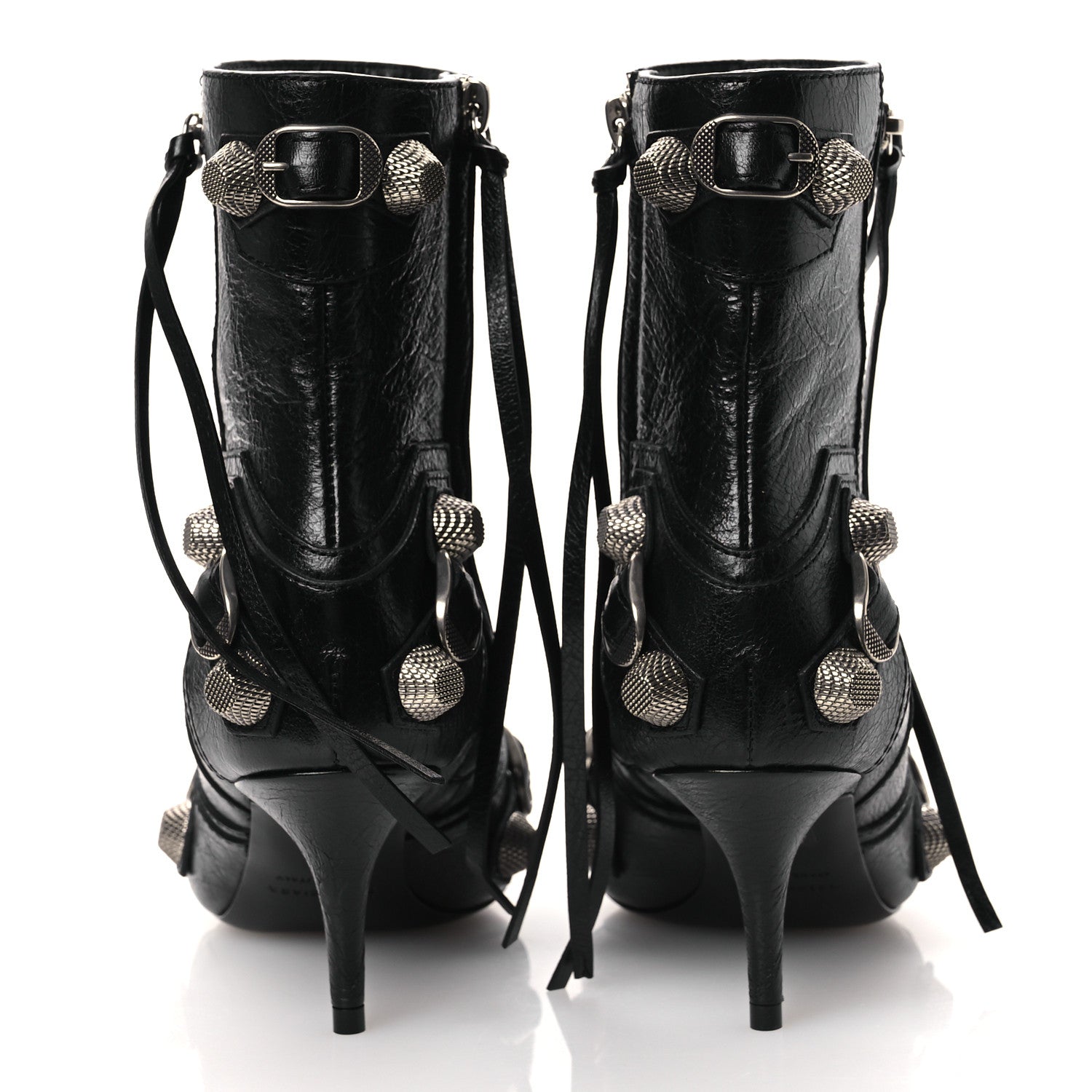 Balenciaga Agneau Arena Cagole 70mm Ankle Boots 36 Black 6 of 10