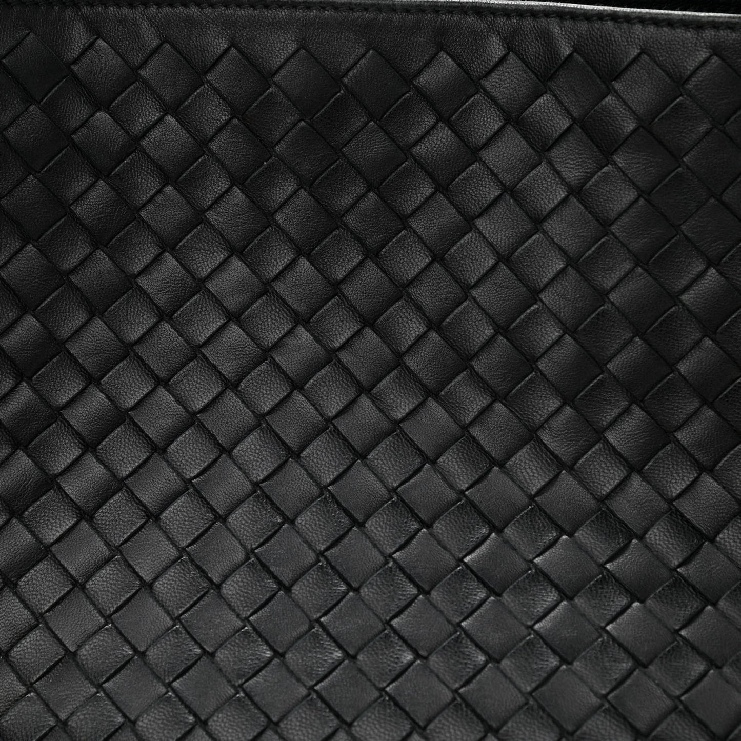 Nappa Intrecciato Shoulder Bag Black
