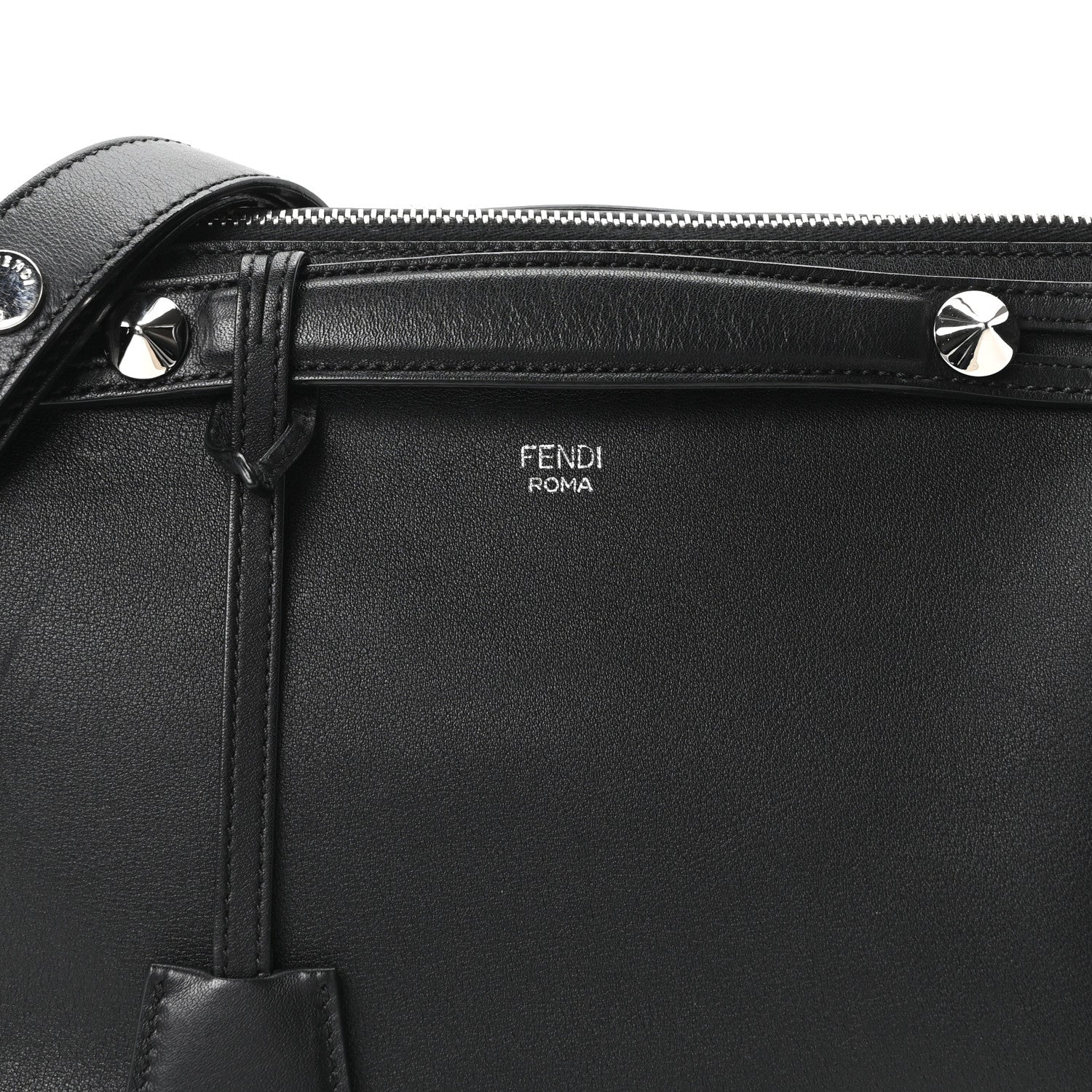 Fendi Vitello Dolce Medium By The Way Boston Bag Black 8 of 10