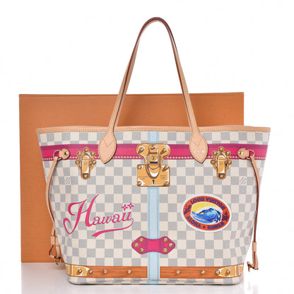 Louis Vuitton Damier Azur Summer Trunks Hawaii Neverfull MM 10 of 10