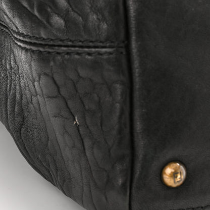 Fendi Nappa Patent B Buckle Tote Black 11 of 12
