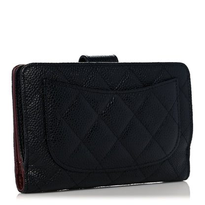 Chanel Caviar Quilted CC French Wallet Black 3 of 12