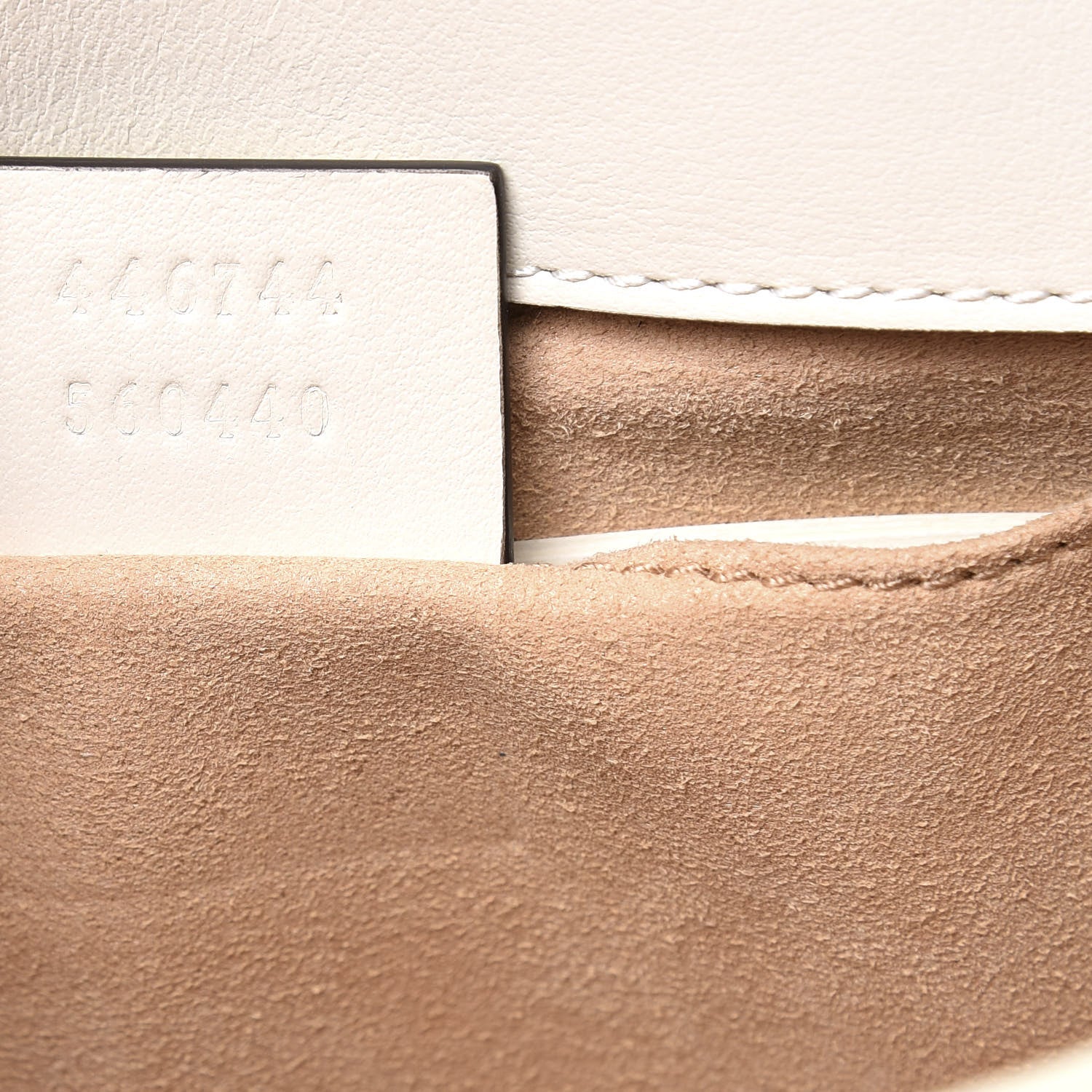 Gucci Calfskin Matelasse Mini GG Marmont Shoulder Bag White 6 of 11