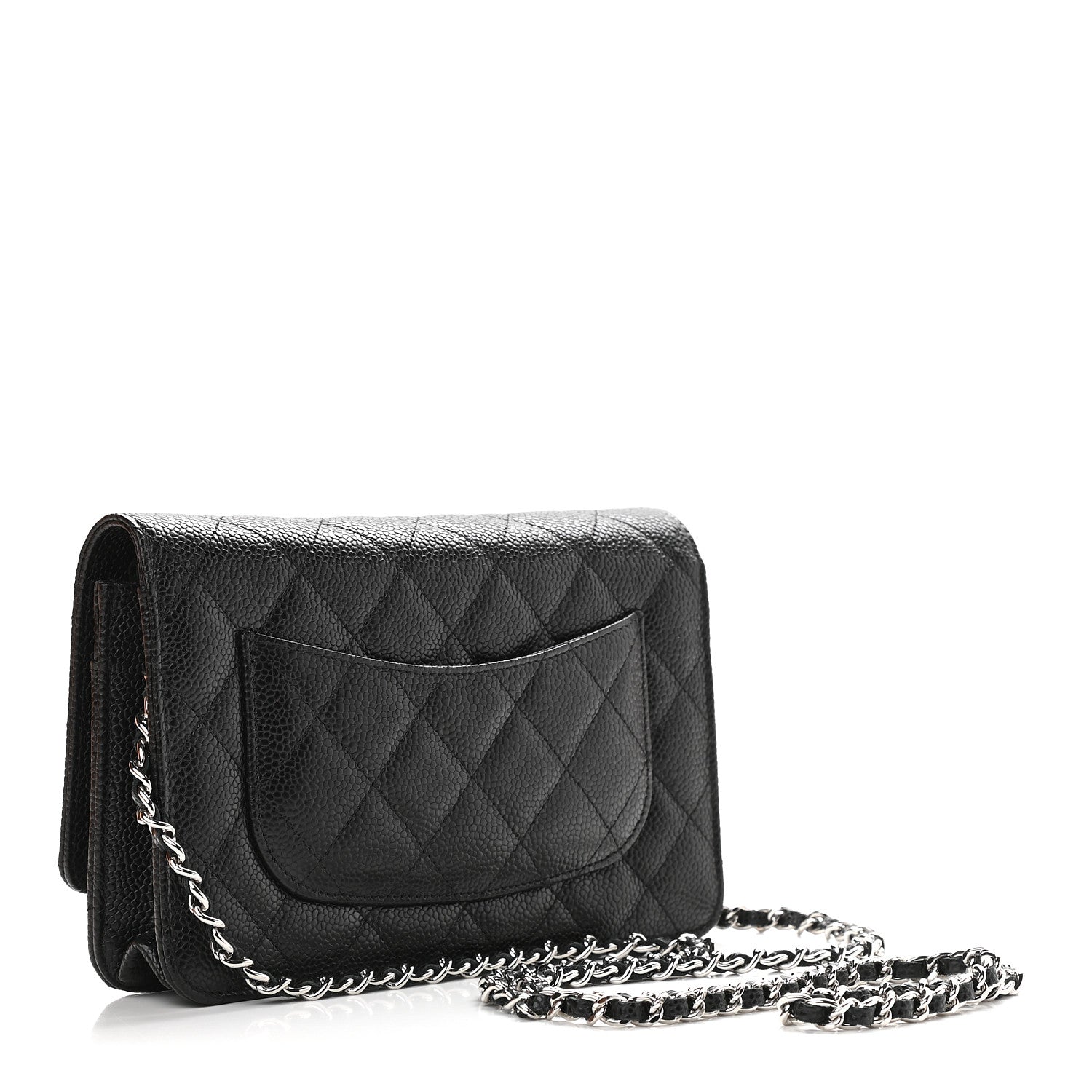 Chanel Caviar Quilted Wallet On Chain WOC Black 3 of 10