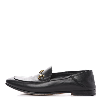 Gucci Lambskin Womens Brixton Horsebit Loafers 40 Black 1 of 13