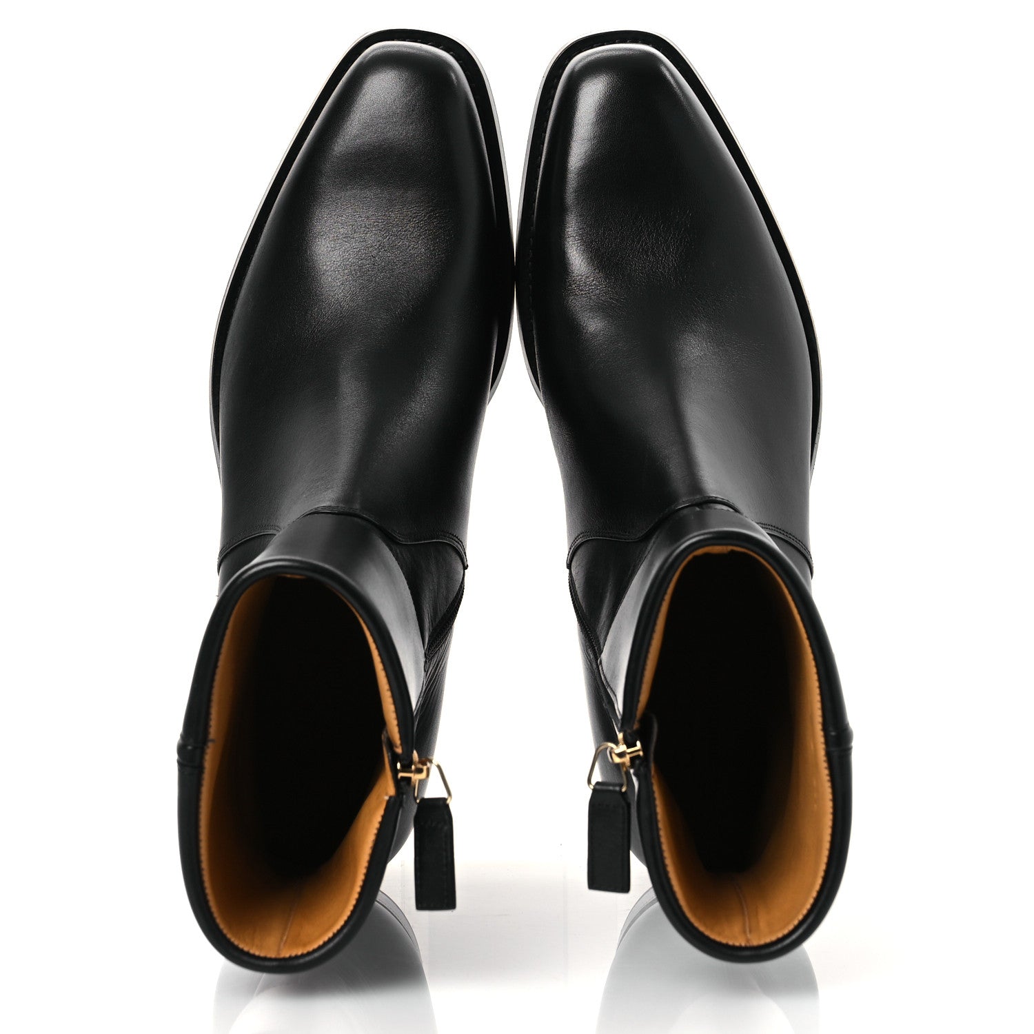 Gucci Calfskin Horsebit Mens Elizabeth Ankle Boots 8 Black 2 of 13