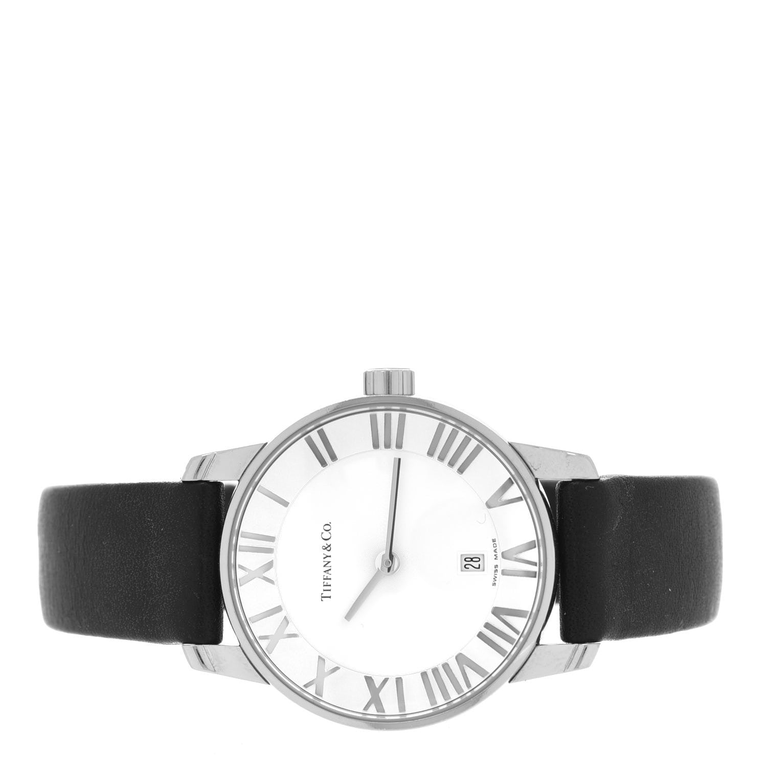 Tiffany Stainless Steel Calfskin 29mm Atlas 2-Hand Quartz Watch 2 of 4