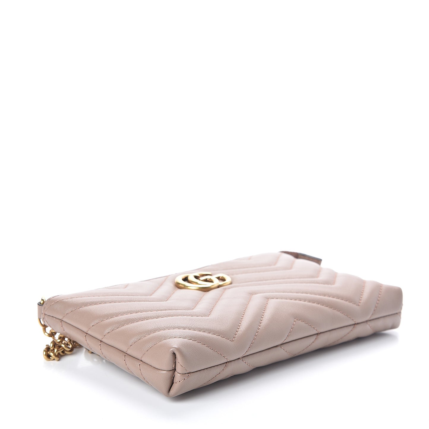 Calfskin Matelasse Mini GG Marmont Chain Bag Porcelain Rose