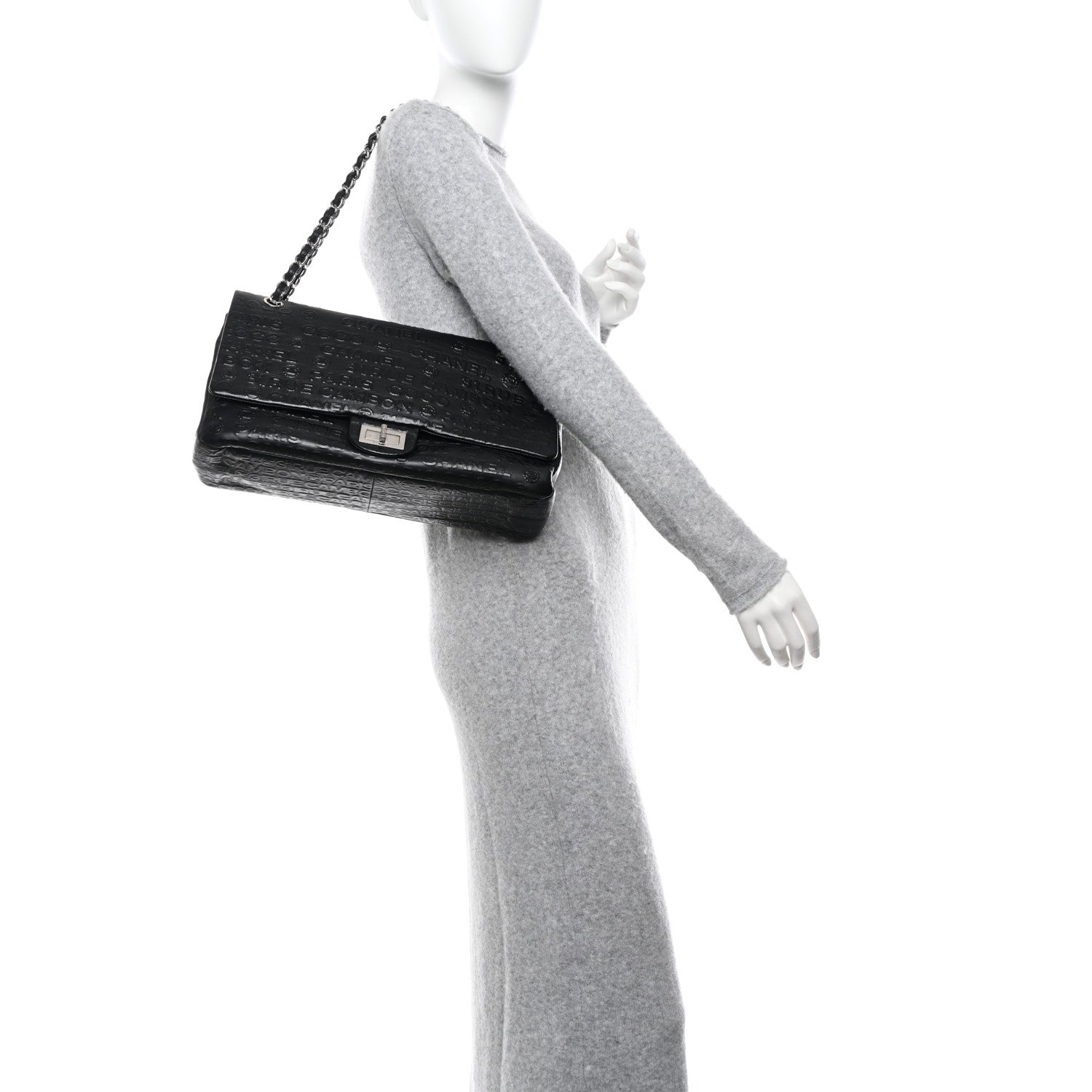 Chanel Calfskin Unlimited Jumbo Double Flap Black 2 of 10