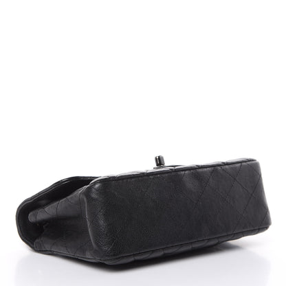 Chanel Crumpled Calfskin Quilted Mini Rectangular Flap So Black 4 of 15