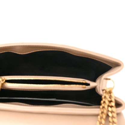 Saint Laurent Calfskin Y Quilted Monogram Small Loulou Chain Satchel Dark Beige 5 of 10