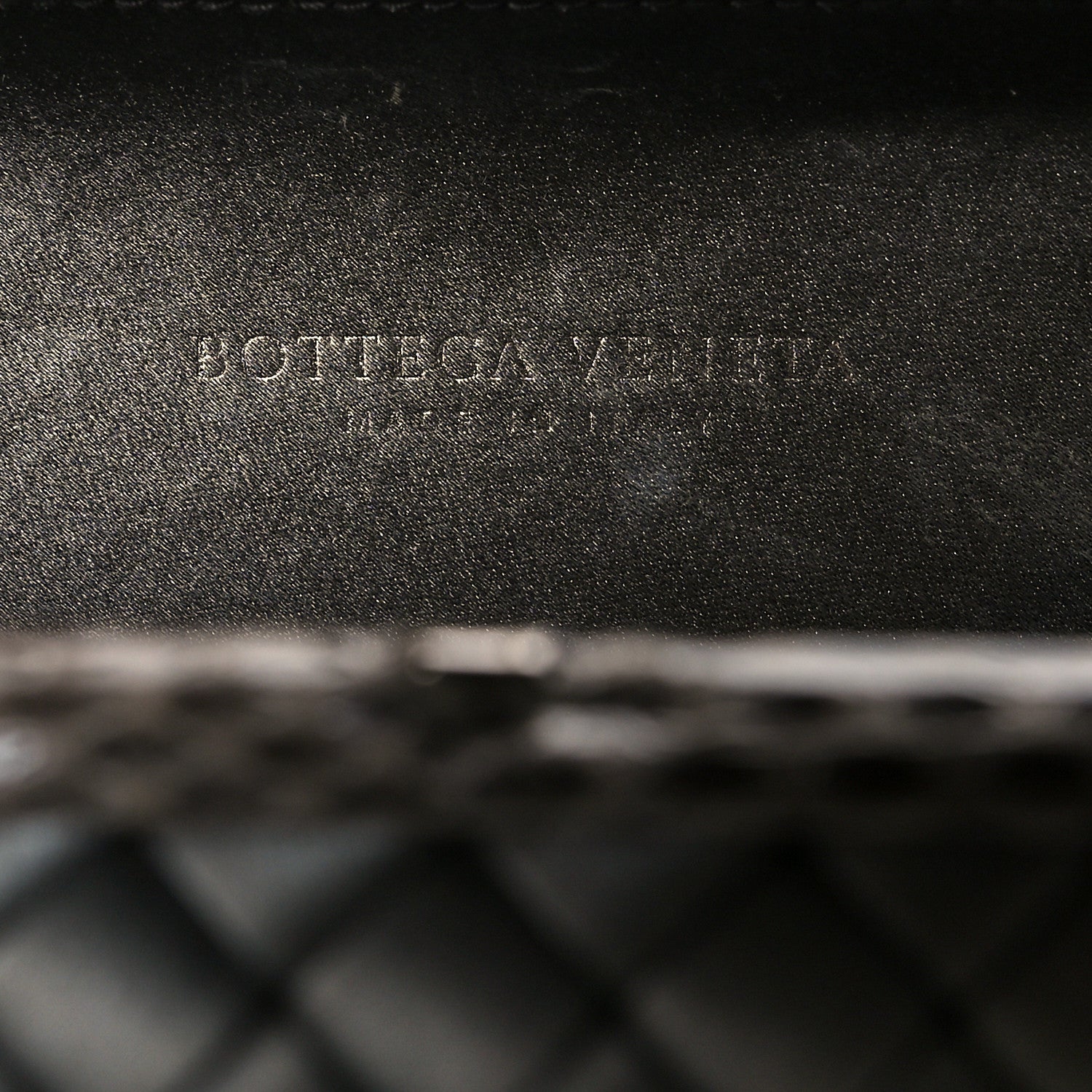 Bottega Veneta Satin Intreccio Knot Clutch Grey 6 of 12