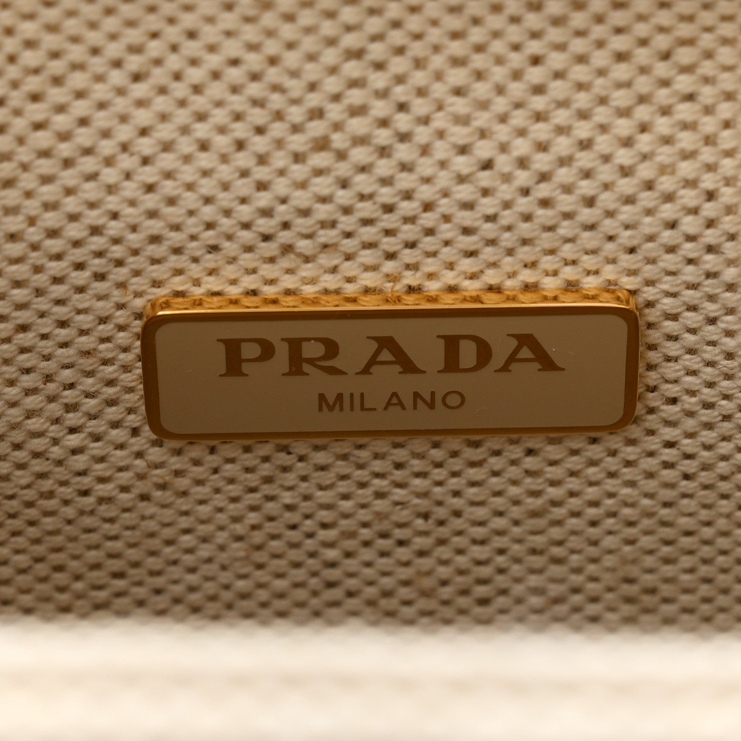 Prada Wicker Canvas Mini Tote Naturale White 6 of 11