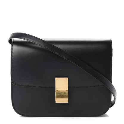 Celine Box Calfskin Medium Classic Box Flap Bag Black 1 of 13