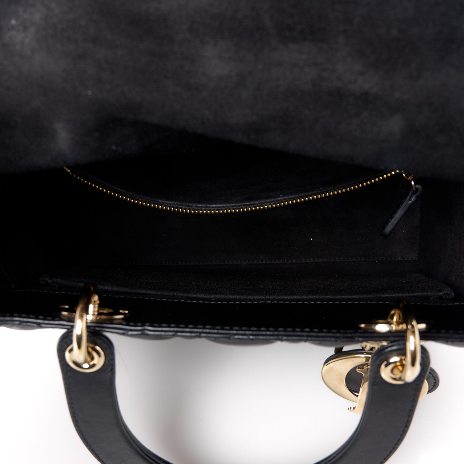 Christian Dior Lambskin Cannage Medium Lady Dior Black 5 of 10
