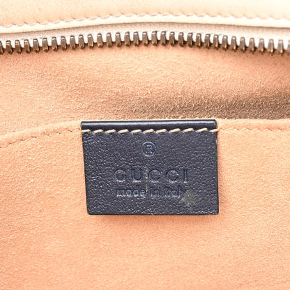 Gucci Vintage Effect Calfskin Matelasse Diagonal Small Torchon GG Marmont Chain Shoulder Bag Mystic White Blue Agata 6 of 20