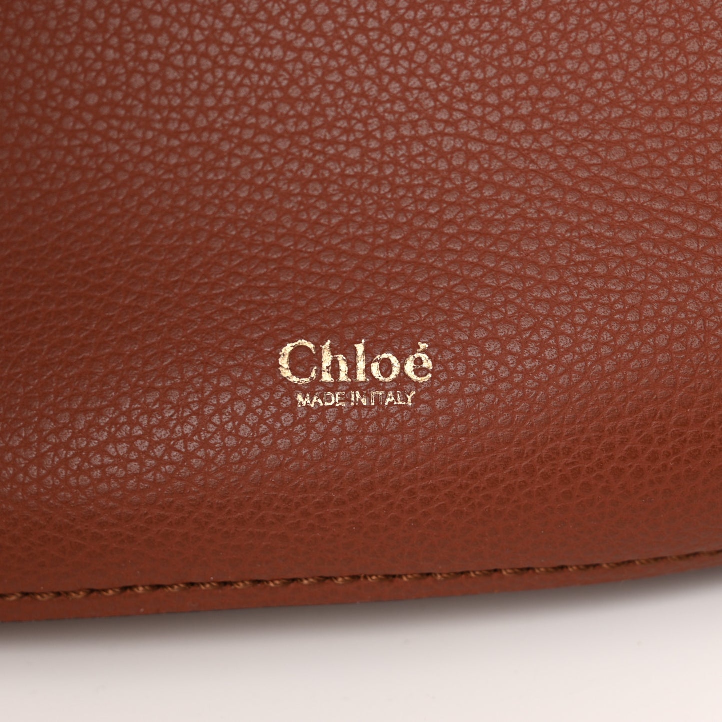 Smooth Grained Calfskin Medium Aby Tote Sepia Brown