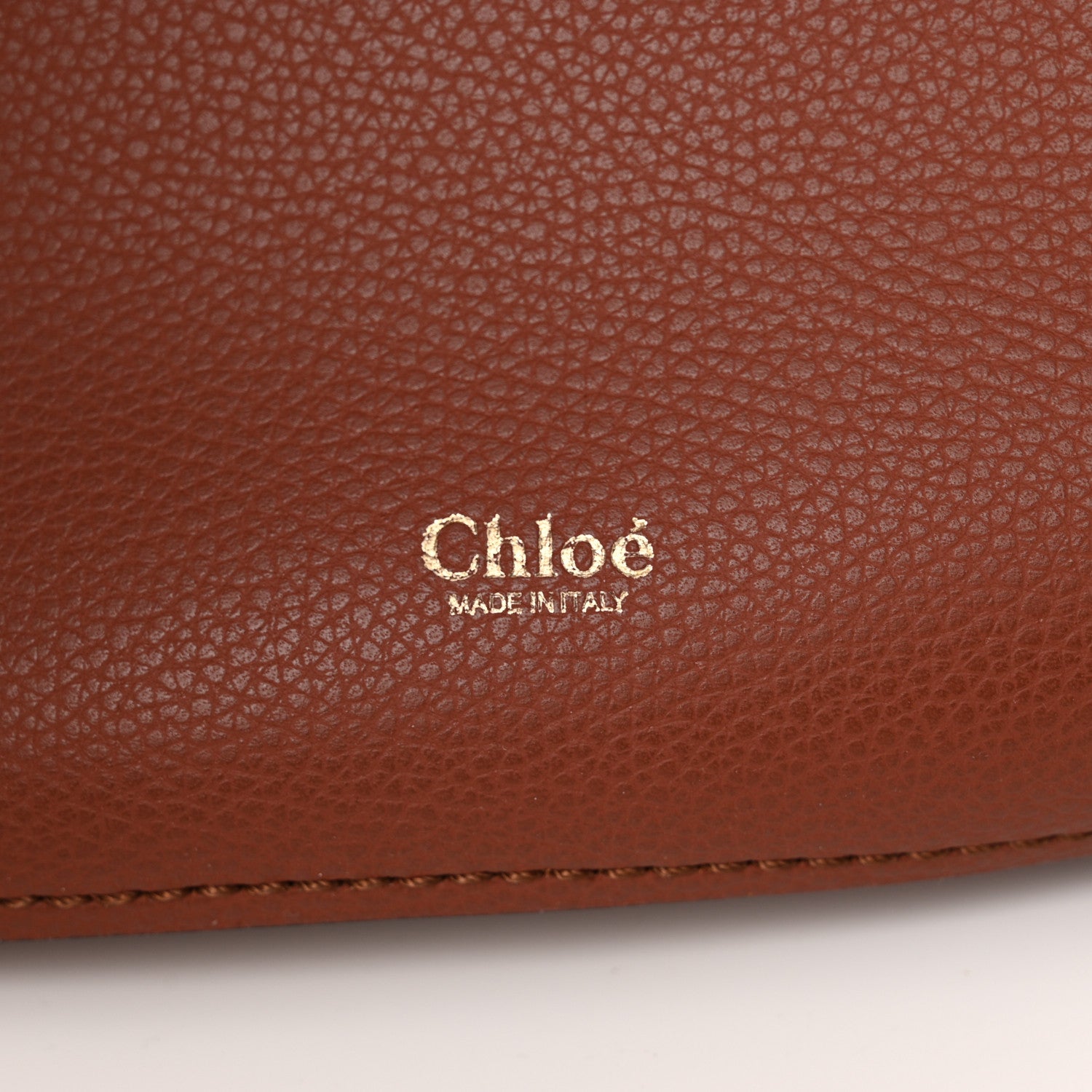 Chloe Smooth Grained Calfskin Medium Aby Tote Sepia Brown 7 of 10