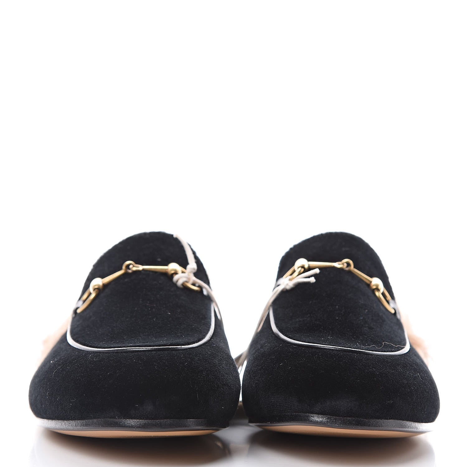 Gucci Velvet Fur Womens Princetown Slippers 39.5 Black 2 of 9