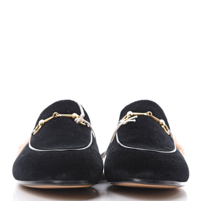 Gucci Velvet Fur Womens Princetown Slippers 39.5 Black 2 of 9