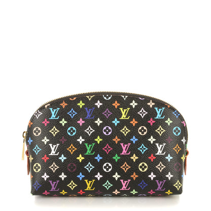 Louis Vuitton Monogram Multicolor Cosmetic Pouch Black Grenade 1 of 7