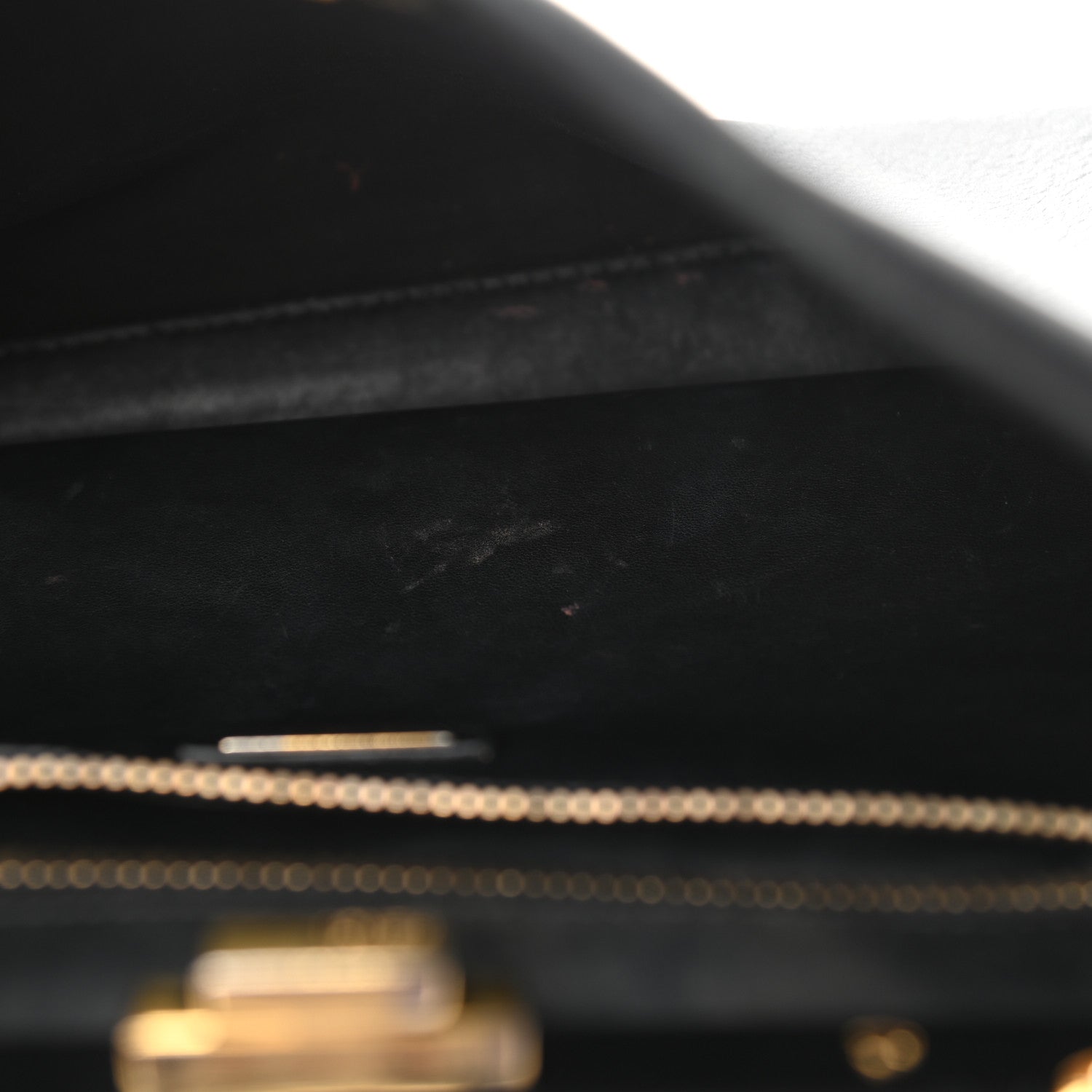 Fendi Vitello Seta Shiny Nappa Medium Peekaboo Iconic Satchel Black 17 of 17