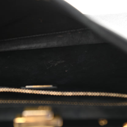 Fendi Vitello Seta Shiny Nappa Medium Peekaboo Iconic Satchel Black 17 of 17