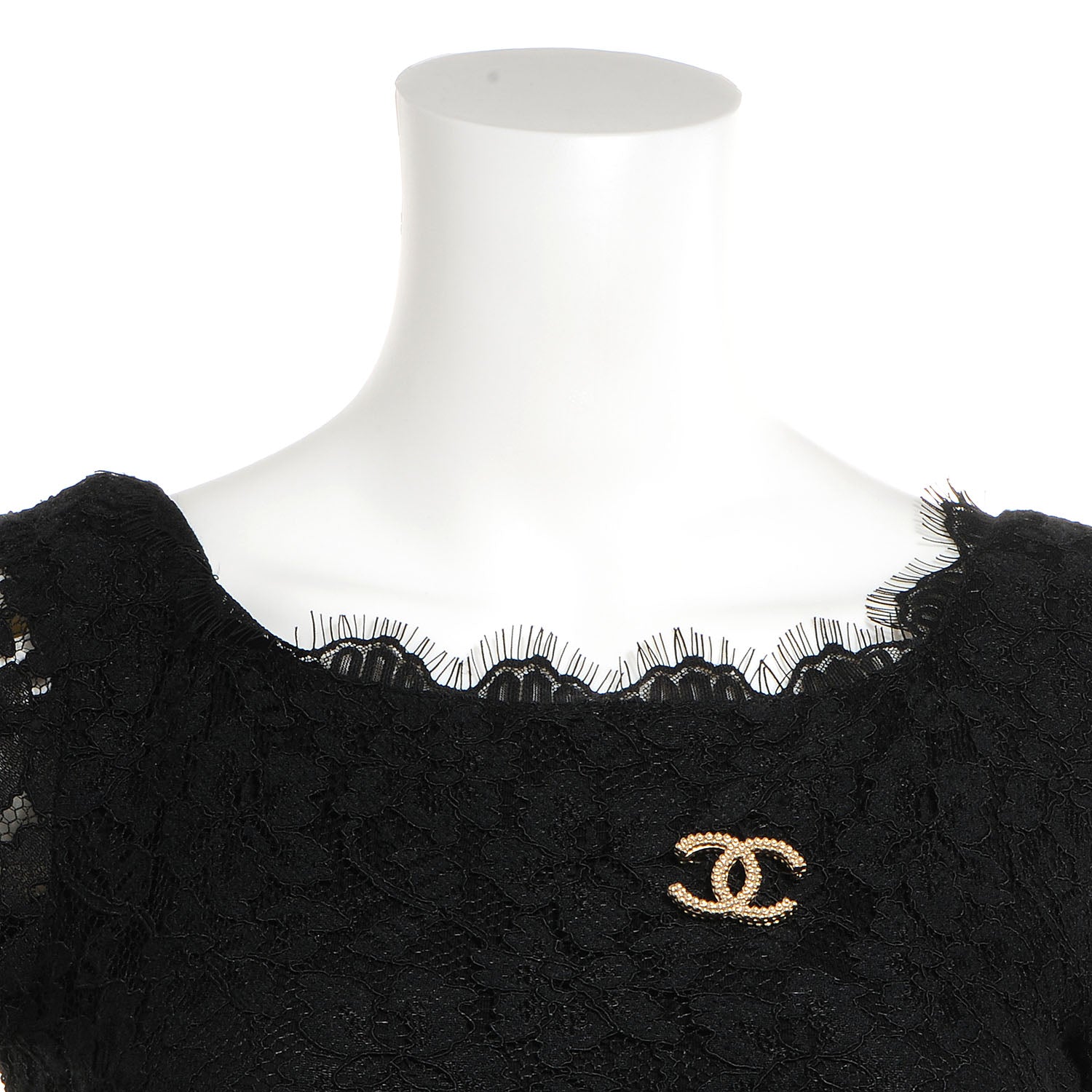 Chanel CC Brooch Light Gold 2 of 5