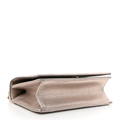Christian Dior Metallic Grained Calfskin Small Diorama Flap Bag Copper 4 of 13