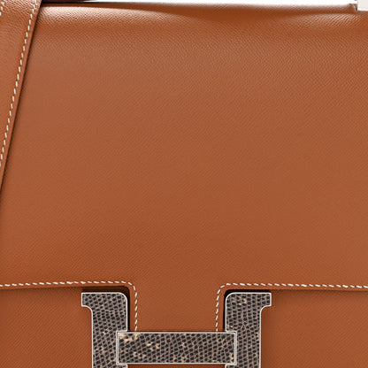 Hermes Grained Monsieur Lizard Constance 24 Gold Ombre 8 of 11