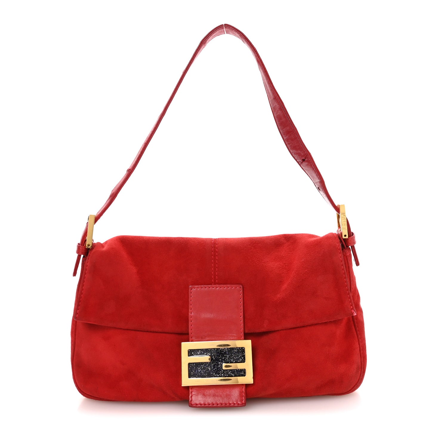 Suede Baguette Red
