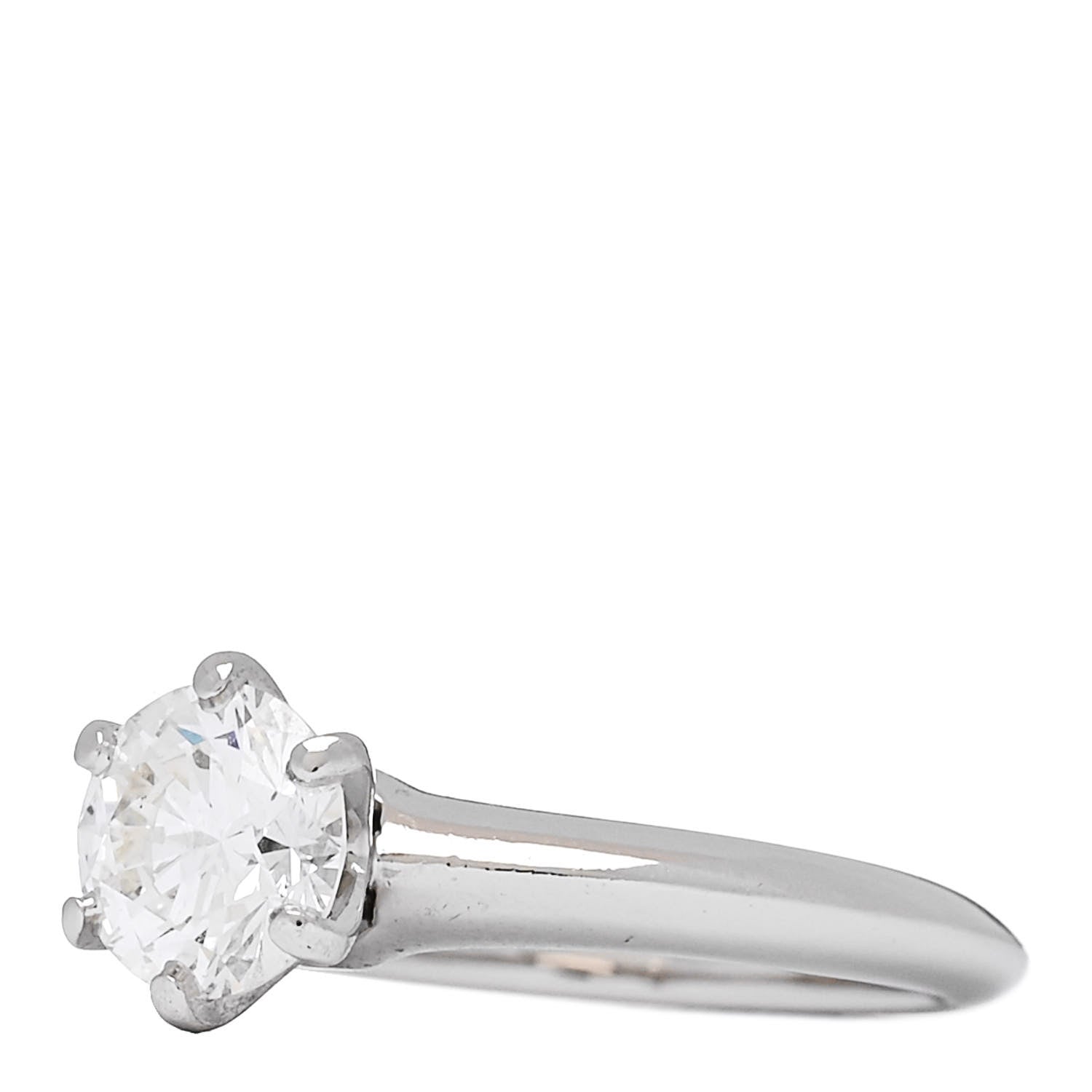 Tiffany Platinum Diamond 1.02ct Solitaire Engagement Ring 48 4.5 3 of 7