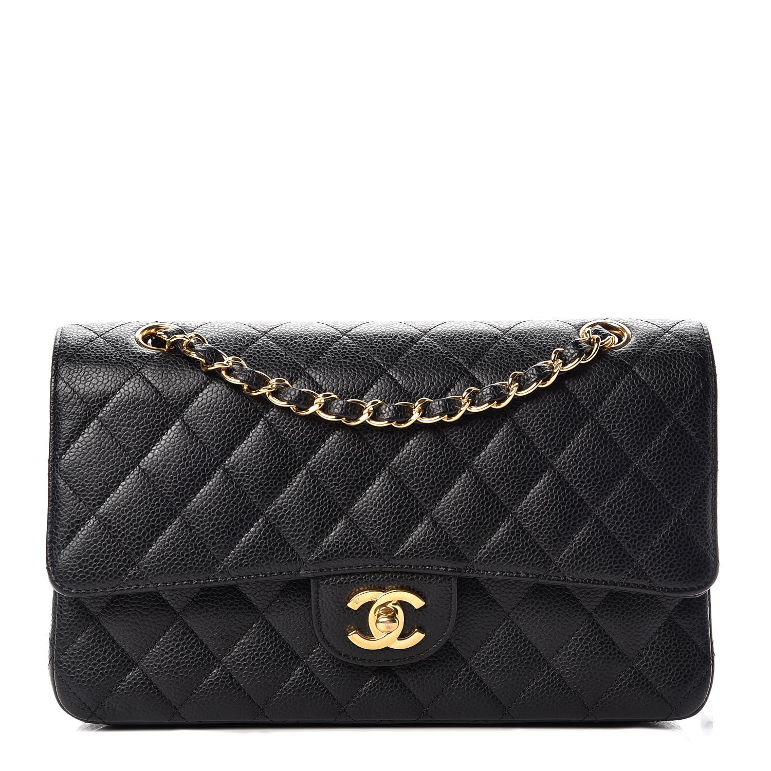 Chanel Caviar Quilted Medium Double Flap Black 1 of 11
