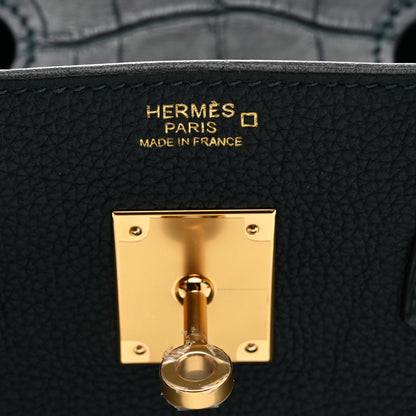 Hermes Togo Matte Alligator Birkin Touch 30 Vert Cypress 6 of 14