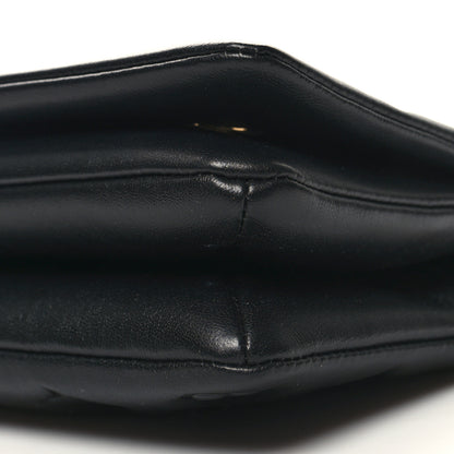 Louis Vuitton Lambskin Embossed Monogram Pochette Coussin Black 10 of 10