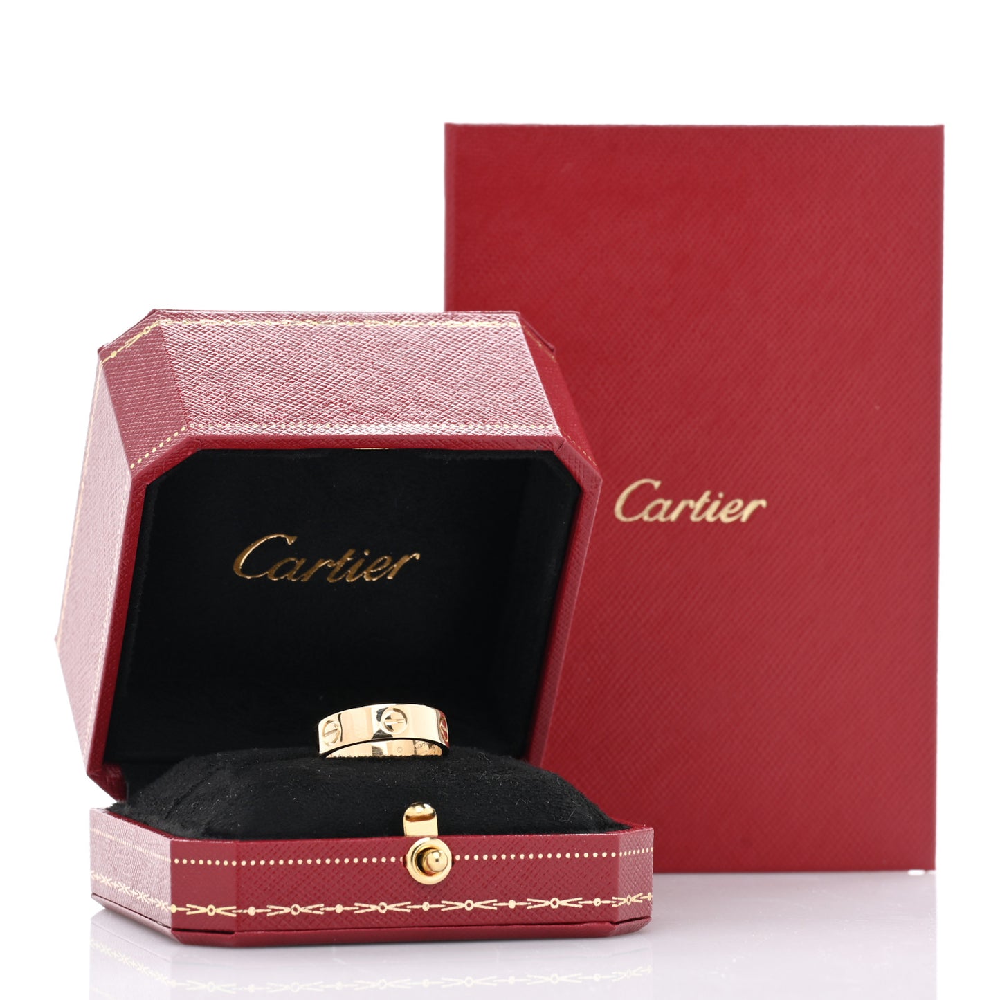 18K Yellow Gold 5.5mm LOVE Ring 56 7.5