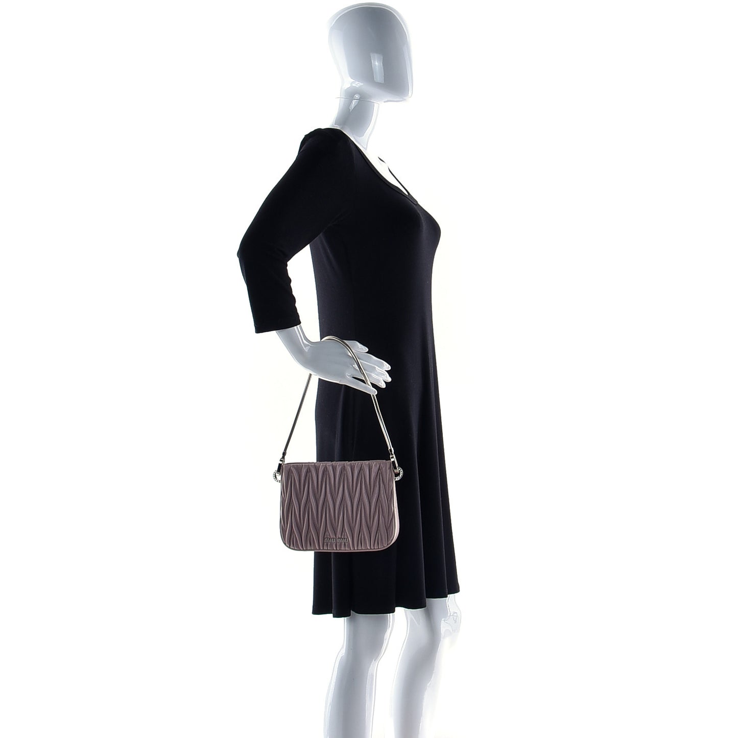 Nappa Matelasse Sassy Handbag Opale